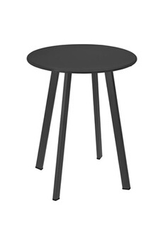 table d'appoint progarden table 40x49 cm gris foncé mat