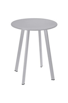 table d'appoint progarden table 40x49 cm gris mat