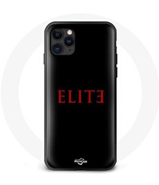 Coque pour iphone 13 Pro Max Elite Saison 5 Logo Rouge Fond Noir