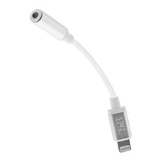T'nB - Adaptateur Lightning vers prise de casque - Lightning mâle pour jack mini femelle - 10 cm - blanc