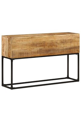 Table d'appoint vidaXL Table console 120x30x75 cm Bois de manguier brut