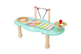 Instruments de musiques Monmobilierdesign Pop table musicale en bois enfant jouet d'éveil musical montessori collection animaux de la forêt