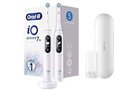 Brosse à dents électrique Oral B Io series7n rotatif nettoyage quodien 5 modes magnétique technologie blanc