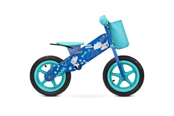 Draisienne Caretero Zap draisienne en bois vélo d'apprentissage sans pédale 3 à 6 ans bleu