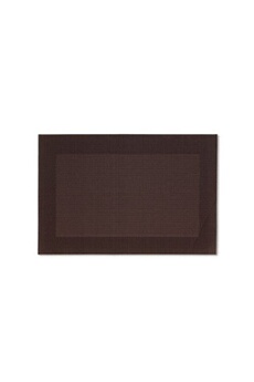 chemin de table kela set de table nicoletta brun (lot de 6) - - marron - plastique