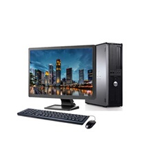 Unité centrale 780 SFF - Core 2 Duo - RAM 2Go - HDD 160Go - Windows 7 - Ecran 19 - Reconditionné