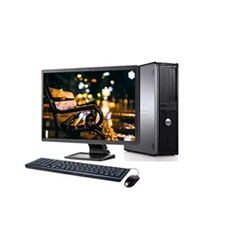 Unité centrale 760 SFF - Core 2 Duo - RAM 4Go - HDD 160Go - Windows 10 - Ecran 17 - Reconditionné