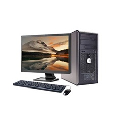 Unité centrale 780 Tour - Core 2 Duo - RAM 4Go - HDD 250Go - Windows 10 - Ecran 17 - Reconditionné