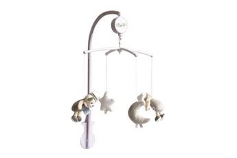 Mobiles BABY NAT Baby nat' les luminescents - mobile musical gris taupe