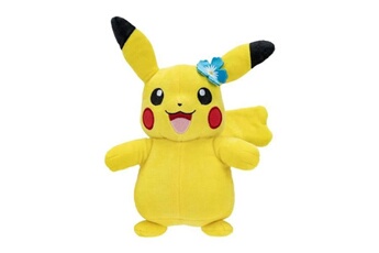 Peluche Bandai Peluche pikachu bandai - pokémon - 20 cm - avec une fleur ou un chapeau - modele aléatoire