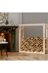 vidaXL Support pour bois de chauffage 100x25x100 cm Bois de pin photo 4