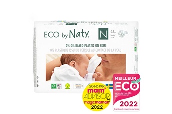 Couche bébé Eco By Naty 100 couches écologiques - t0, 4-5kg