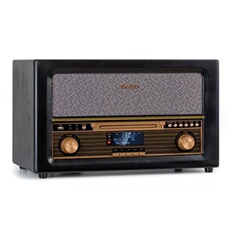 Chaîne Hifi - Belle Epoque 1906 - DAB/FM - MP3 - Bluetooth - Stéréo - Design Rétro noir