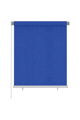 Accessoires de rideaux et store vidaXL Store roulant d'extérieur 120x140 cm Bleu PEHD