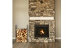 Relaxdays Étagère bois de cheminée, étroite, en métal, entreposage bûches, 90x60x20cm, pour intérieur/extérieur, noir photo 2