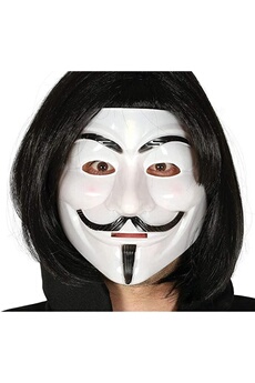 Masque de déguisement Guirca Guirca - masque blanc v pour vendetta horreur, couleur 2894 (vêtements) guirca