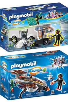 Playmobil PLAYMOBIL 2 véhicules playmobil super 4 avec gene