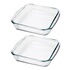 Moules En Verre Trempé Ronds - Lot De 2 - 700 Ml, Diamètre 15,1 Cm