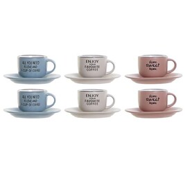 Folliet Lot de 6 grandes tasses à café, chocolat the Folliet Lot de 6 grandes tasses à café, chocolat the
