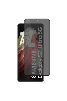 Protection d'écran pour smartphone TM Concept Verre trempé teinté 3D pour Samsung  S21 Ultra Noir®