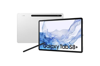 Tablette tactile Samsung Tablette tactile - samsung - galaxy tab s8+ - 12.4 - ram 8go - 128go - argent - wifi - s pen inclus