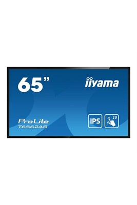 Moniteur semi pro Iiyama ProLite T6562AS-B1 - Classe de diagonale 65" (64.5" visualisable) écran LCD rétro-éclairé par LED - signalétique numérique interactive - avec lecteur