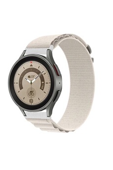 accessoires bracelet et montre connectée avizar bracelet en nylon pour huawei watch gt 3 pro 46mm / 43mm watch gt 2 46mm / 42mm - blanc