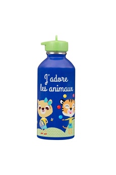Gourde et poche à eau Draeger Paris Draeger paris - gourde inox enfant - j'adore les animaux