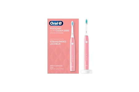 Brosse à dents électrique Oral B Pulsonic slim clean 2000 electrique 2 modes de brossage câble electrique rose