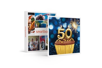 Coffret cadeau Sbx Joyeux anniversaire ! Pour homme 50 ans - smartbox - coffret cadeau multi-thèmes