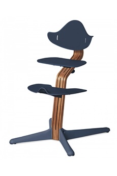 Chaises hautes et réhausseurs bébé Nomi Chaise adaptable chaise haute nomi - basic chêne nature huilé et chaise navy