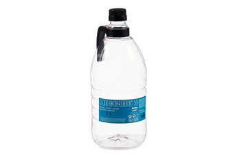 Gourde et poche à eau Leknes Bouteille ronde transparent plastique pet (2000 ml)