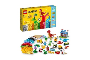 Maquette Lego Lego classic 11020 construire ensemble, boite de briques pour creer un chateau, train, etc