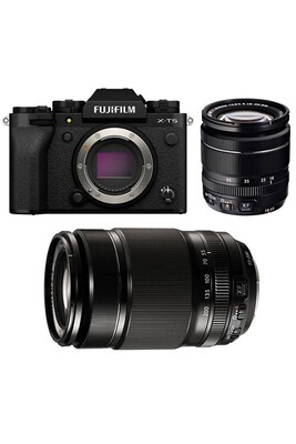 Appareil photo hybride Fujifilm X-T5 NOIR + 18-55mm + 55-200mm