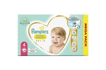 Couche bébé Pampers Pampers premium protection taille 4 - 88 couches