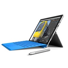 Tablette Microsoft Surface Pro 4 - Core i5 - Ram 8Go - SSD 256Go - Windows 10 - Avec Clavier Et Stylet Reconditionné