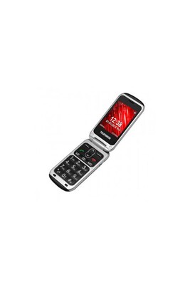 Téléphone portable Doro 1380 - Téléphone de service - double SIM - microSD slot - 240 x 320 pixels - rear camera 0,3 MP - rouge