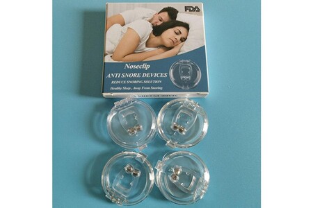 Aide au sommeil Vt France Pince nez silicone anti ronflement magnetique, modele: 4pcs