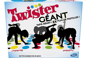 Jeu de stratégie Hasbro Twister géant - jeu de société d'adresse rigolo - version française (toys & games) hasbro