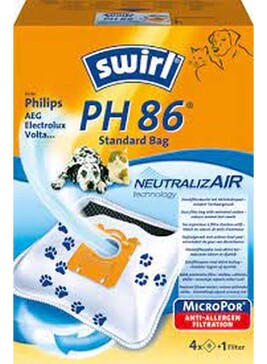 Kit Ricambi Per Aspirapolvere Swirl PH86: 10 Sacchetti + 1 Deodorante + 2 Filtri - Perfetto Per La Manutenzione - Foto 3
