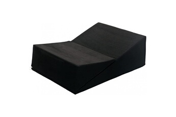 Fauteuil et pouf enfant Velinda Fauteuil chaise longue canapé intime relaxant rabattable de forme triangulaire noir