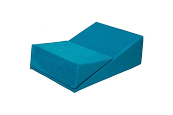 Fauteuil et pouf enfant Velinda Fauteuil chaise longue canapé intime relaxant rabattable de forme triangulaire bleu