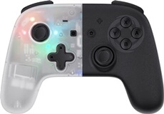 Manette Bluetooth White Star pour Nintendo Switch/PC Blanc et Noir