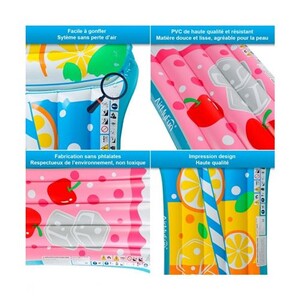 Pack 2 Bouées Gonflables Ronde XXL Ou Matelas Gonflables D'Eau Géants 182 Cm - Piscine & Plage