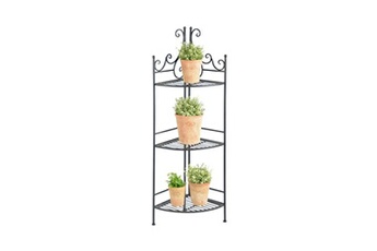 - etagère pliante à plantes arabesques angle 3 niveaux