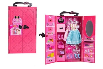 Accessoire poupée Askato Askato dressing room with equipment - pink