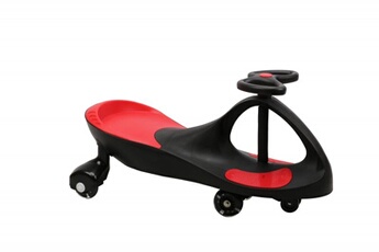 Voiture Hot Hit Ride-on swing car - model 8097 rubber wheels led black-red