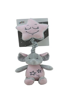 Peluche Tulilo Music box with star pink elephant 35 cm