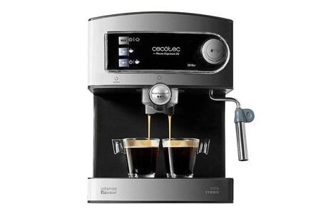 Expresso Cecotec Power Espresso 20 - Machine à café avec buse vapeur "Cappuccino" - 20 bar - acier inoxydable