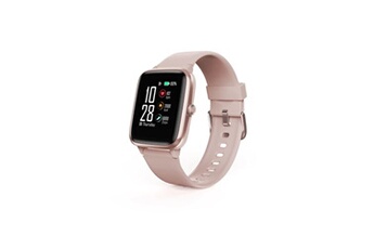 montre connectée hama montre connectée fit watch 5910 00178605 1.3 lcd bluetooth ip68 gps android rose